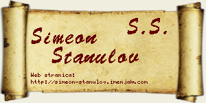 Simeon Stanulov vizit kartica